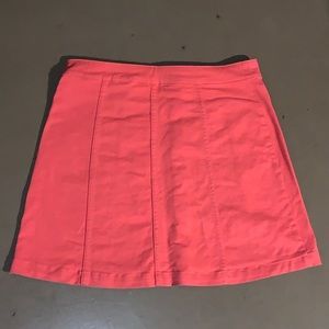 Pink Denim Skirt